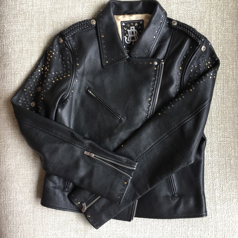 Scotch & Soda Leather Jacket New With Tags